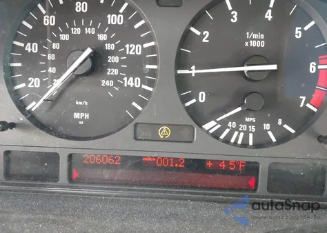 2001 BMW 540I из США, поврежденный, VIN WBADN53441GC98186